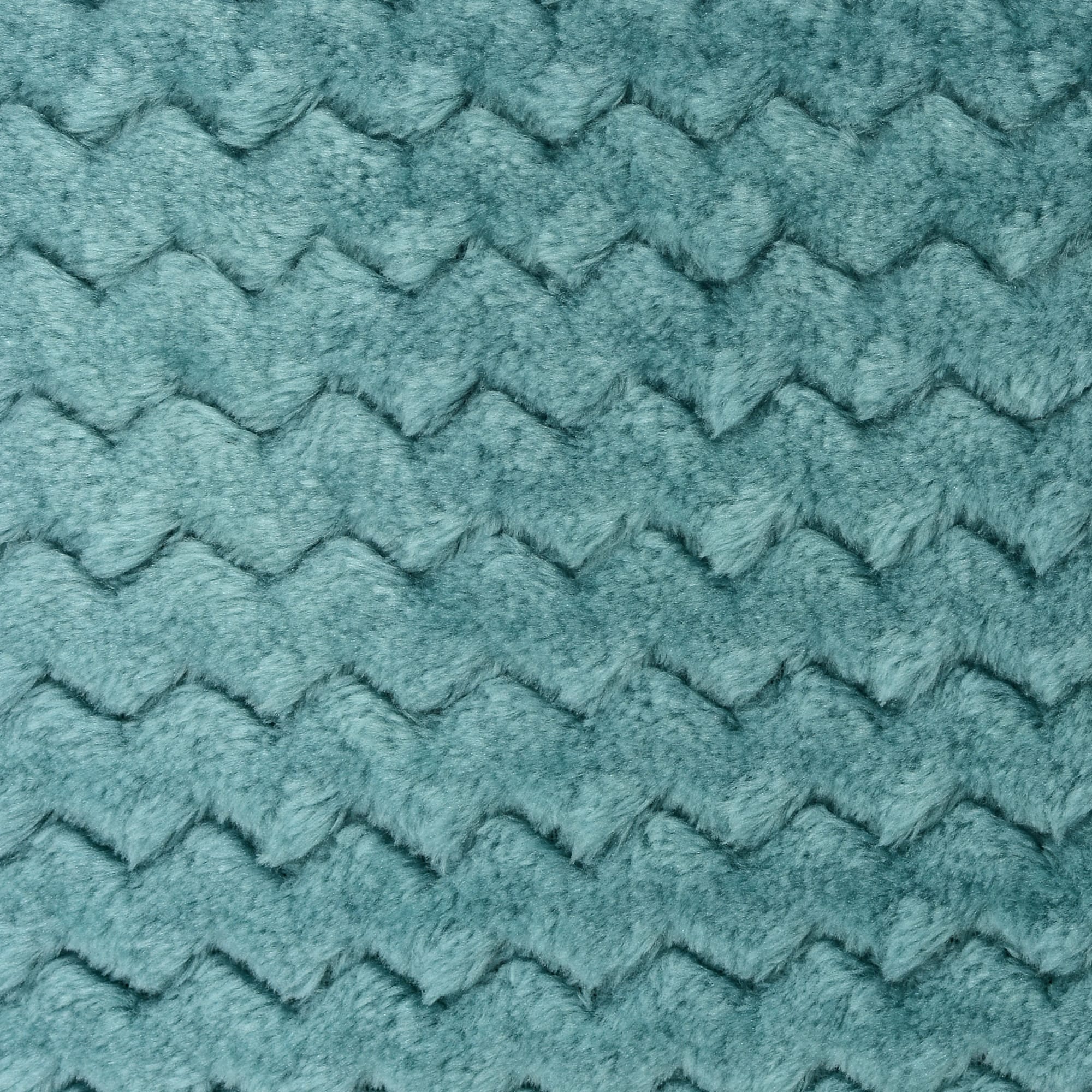 82391616 Плед «Велсофт», 150x200 см, полиэстер, цвет бирюзовый Santreyd  - Вид №1