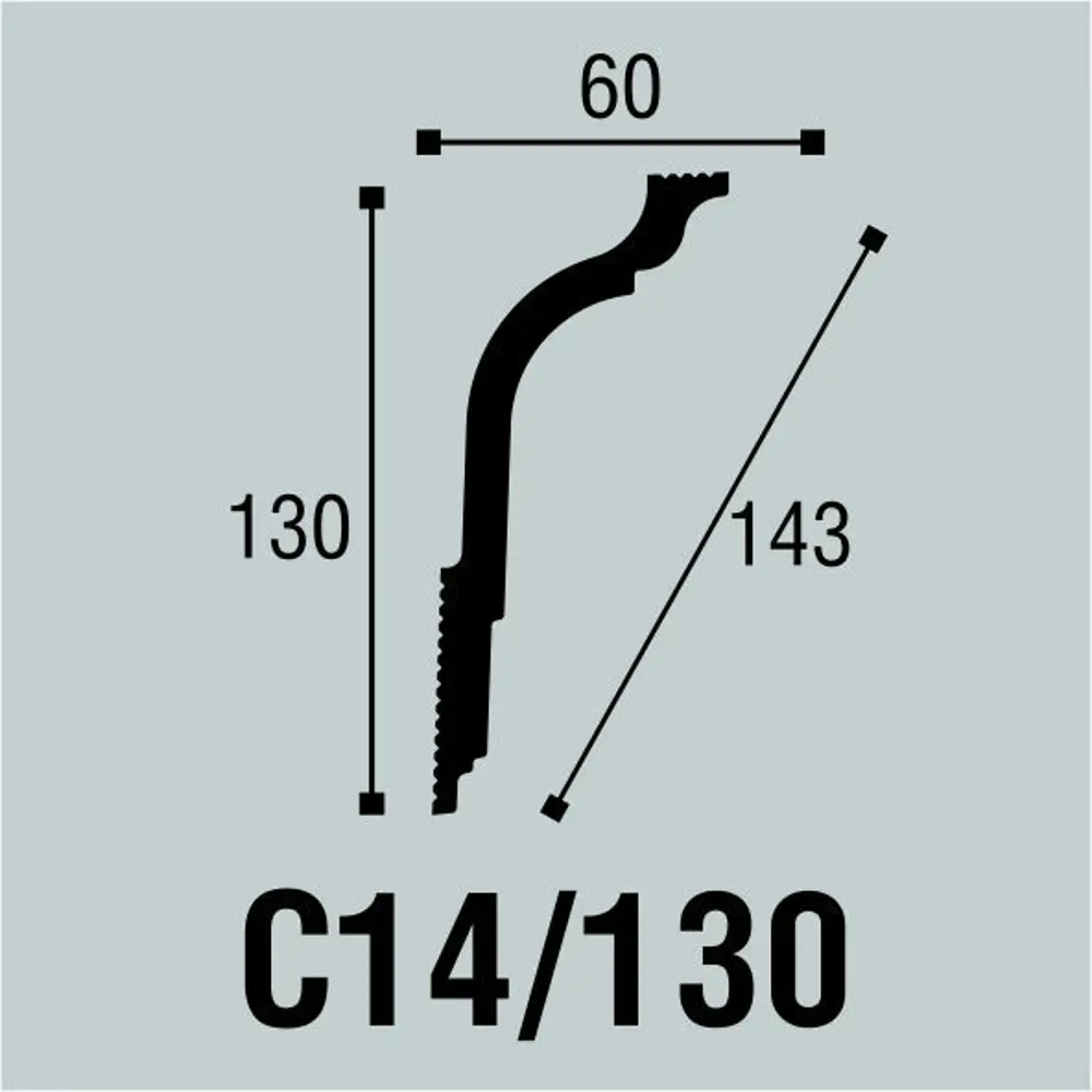 Плинтус потолочный BELLO DECO с каналом для подсветки 87957235 STLM-1441669 - Вид №2