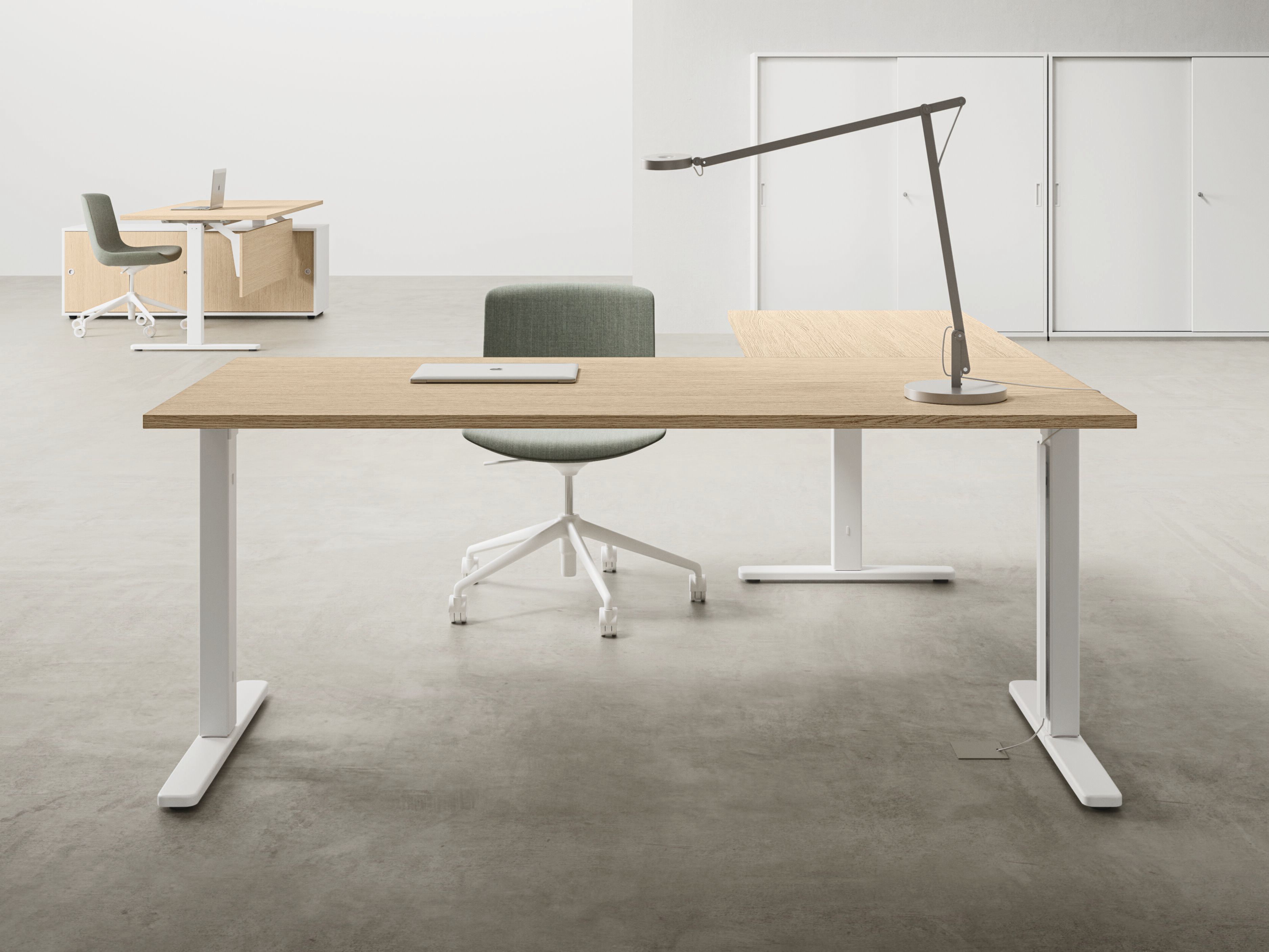 Секционный стол из меламина и металла DVO Nobu ARCH-00112307