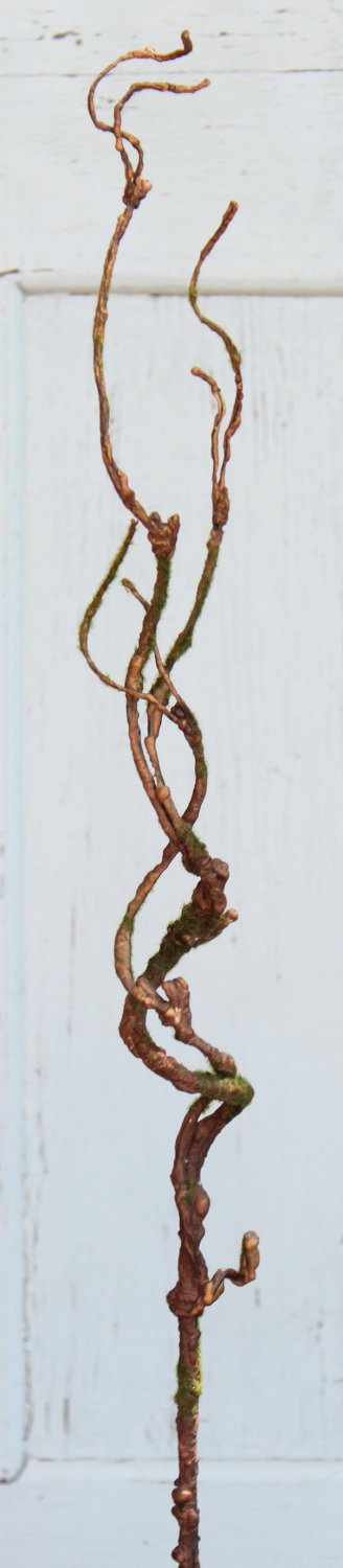 3398 666 a3 Ветка декоративная искусственная 'curly', 76 см, коричневая H-andreas  - Вид №4