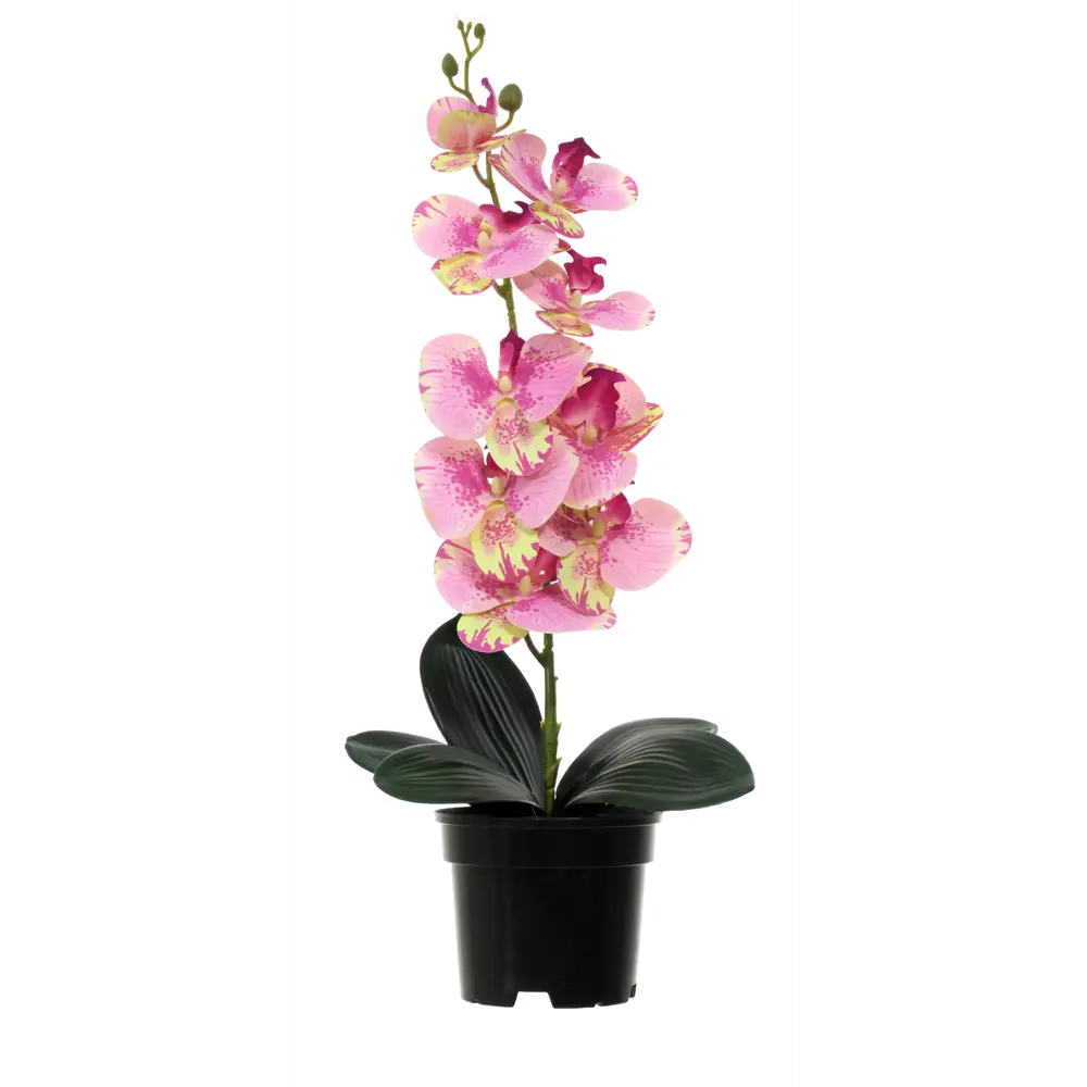 89356245 Искусственное растение в горшке орхидея h50 см цвет розовый STLM-0953816 Santreyd 
