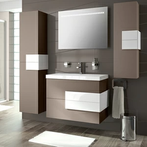 КОМПЛЕКТ МЕБЕЛИ CRONOS 100 СМ MATT MOKA/WHITE