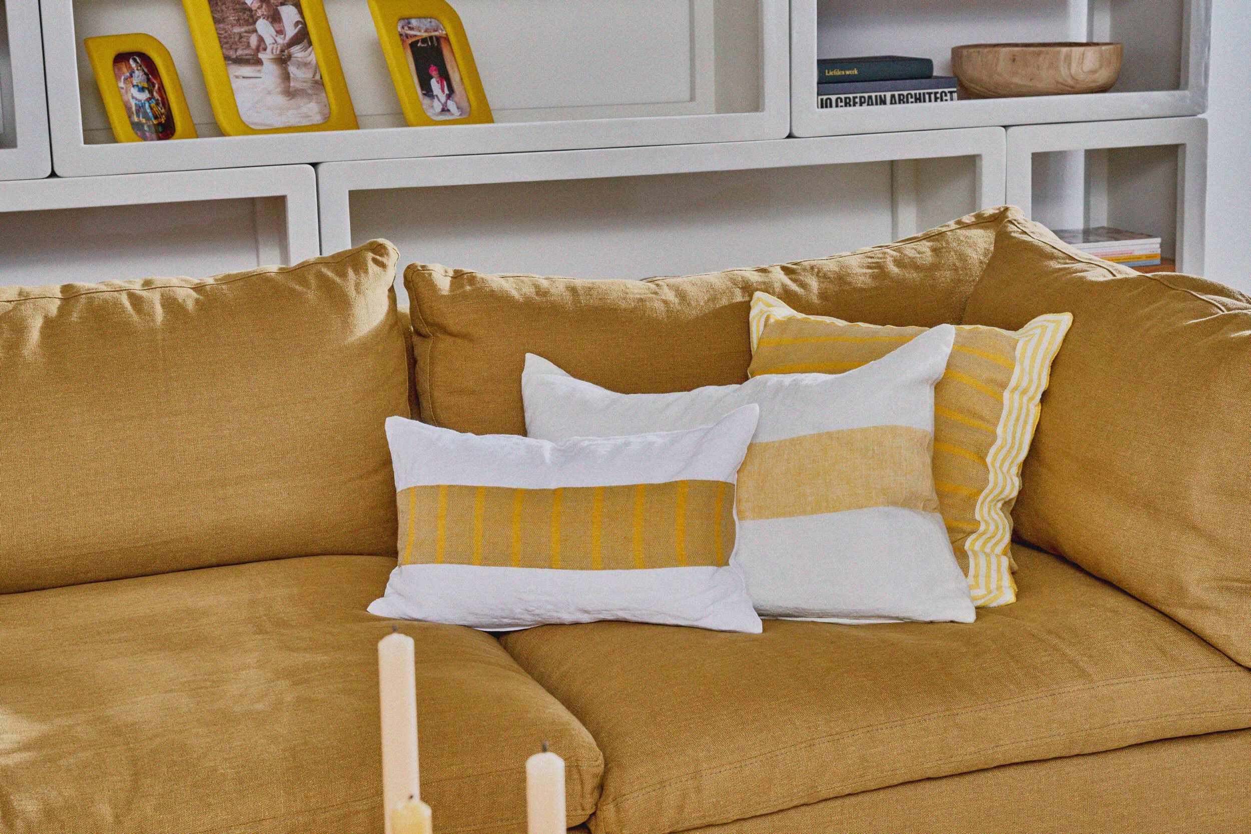 Квадратная льняная подушка POMAX Сен-Тропе ARCH-00058306 - Вид №11