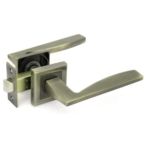 Комплект дверных ручек 21L 100 AB, без запирания, цвет античная бронза