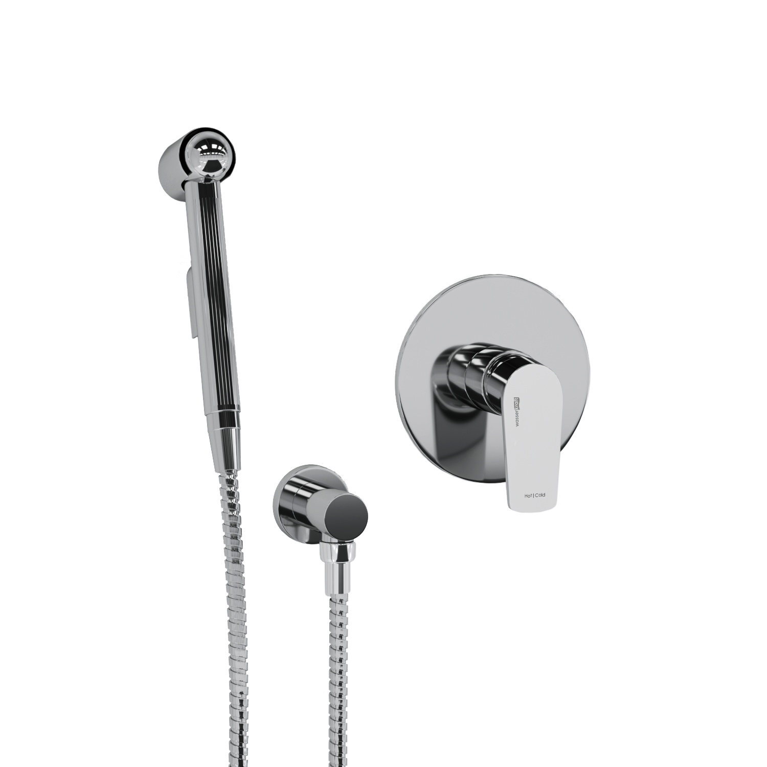 A06157 Встраиваемый комплект для биде со шлангом 120 см WasserKRAFT  - Вид №1