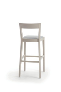 Высокий стул из бука с мягким сиденьем