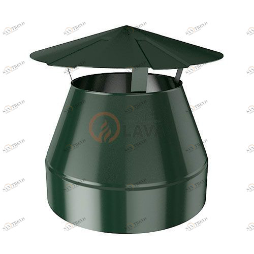 Оголовок-зонт LAVA 180/250 мм. зеленый (6005) 4437