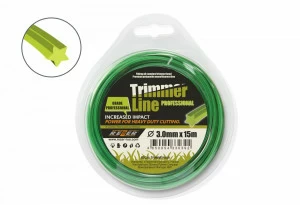 Леска триммерная Professional 3х15мм звезда REZER
