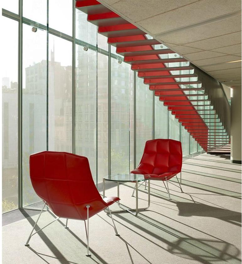 KNOLL Круглый журнальный столик из стали и стекла Mr sun-id-1470083 - Вид №4