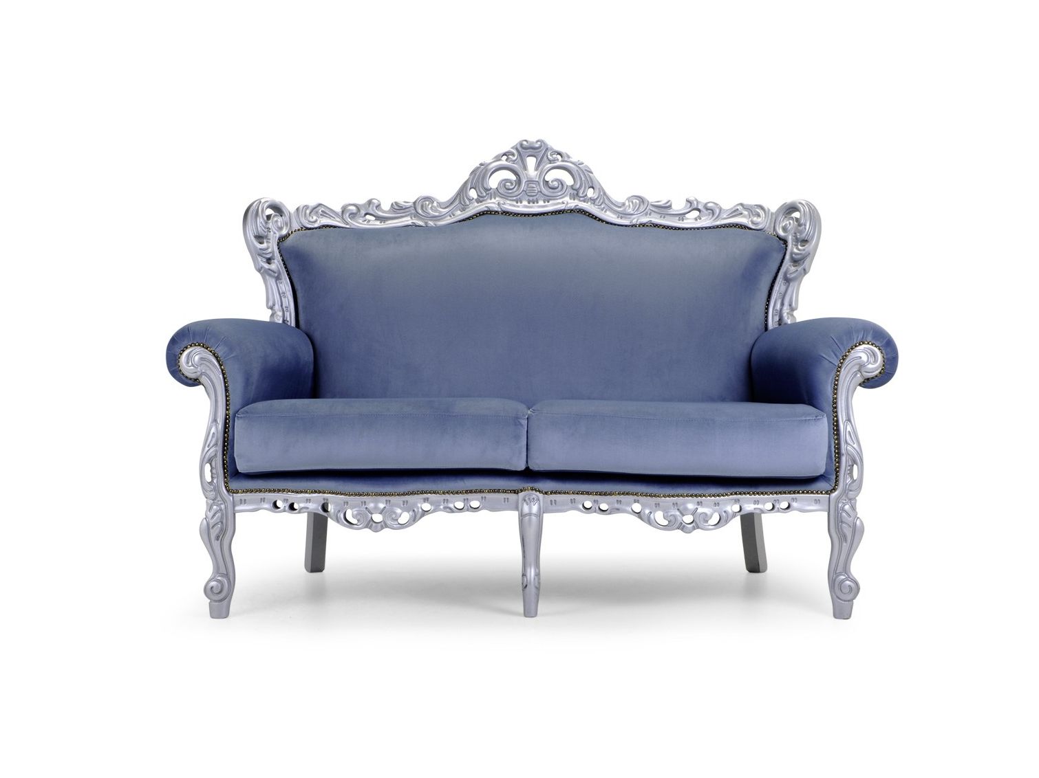 2-местный кожаный диван Domingo Salotti Barokko ARCH-00058691