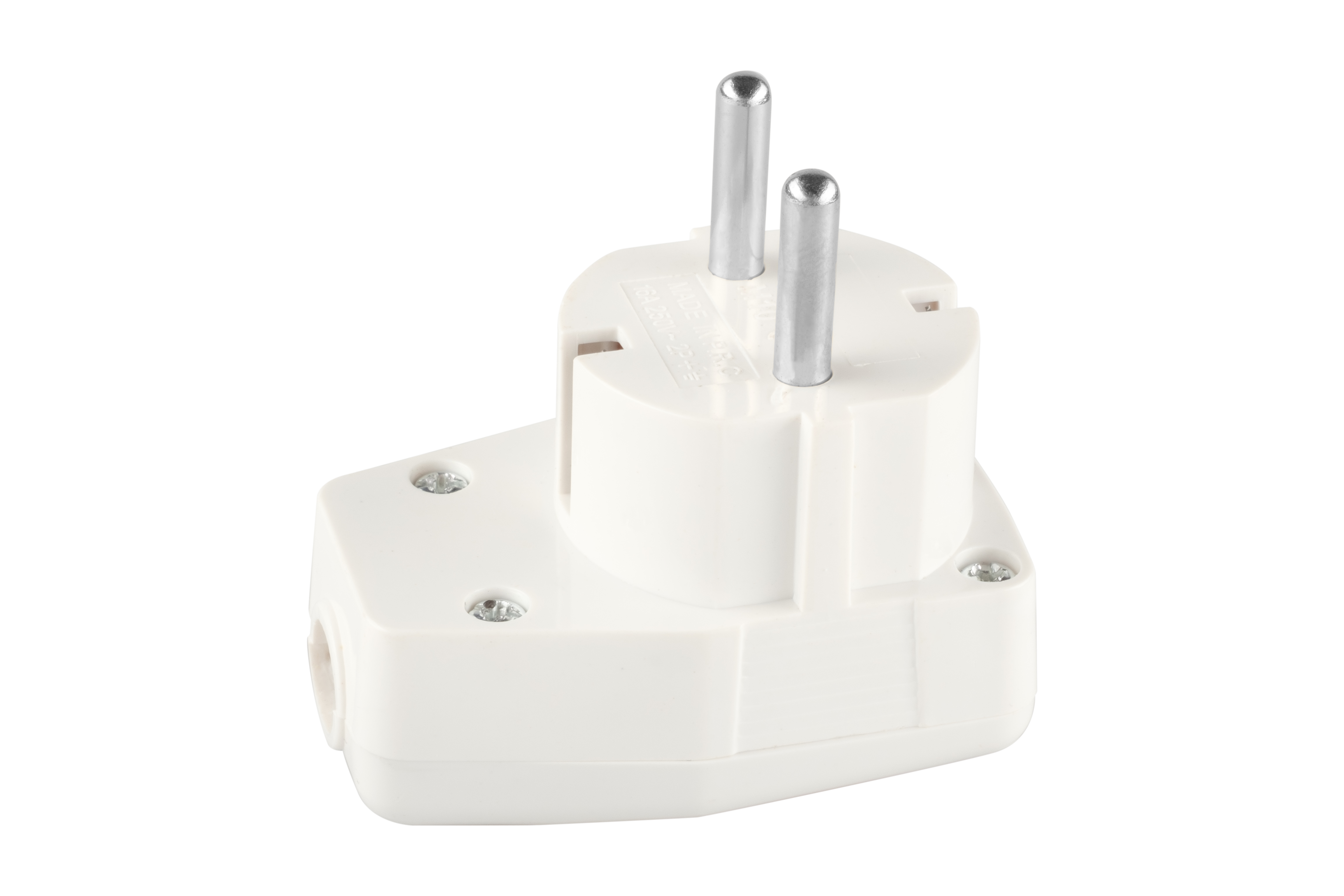 Угловая вилка Duwi с заземлением 16А для удобного подключения 87658596 STLM-0074663 - Вид №4