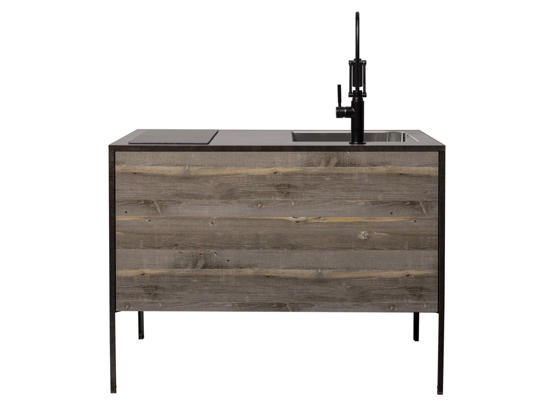 Деревянная мини-кухня без ручек Miratap коньки ARCH-00030576 - Вид №2