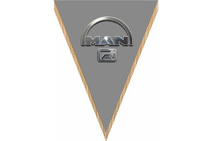 15969788 Треугольный вымпел MAN фон серый S05101051 SKYWAY
