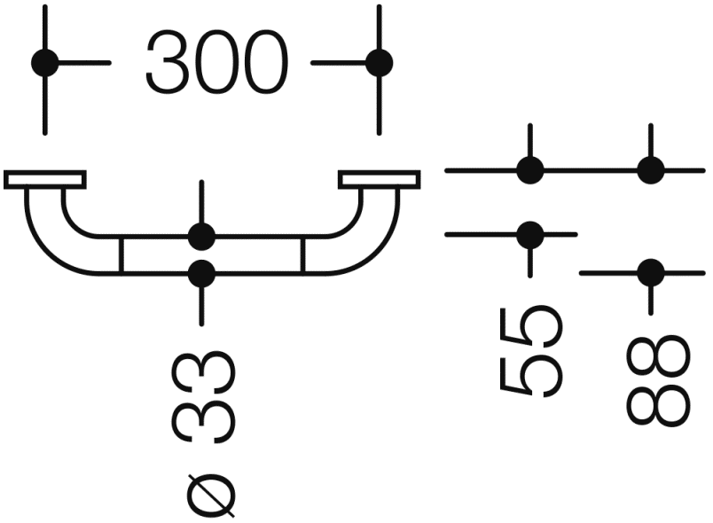 801.36.100 ручка для захвата HEWI Serie 477/801  - Вид №3