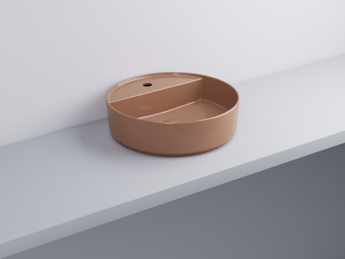 SHCOLATF-NI Раковина круглый одно отверстие под смеситель cielo Shui Comfort Ceramica Cielo