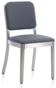 Emeco Стул из алюминия с обивкой Navy officer