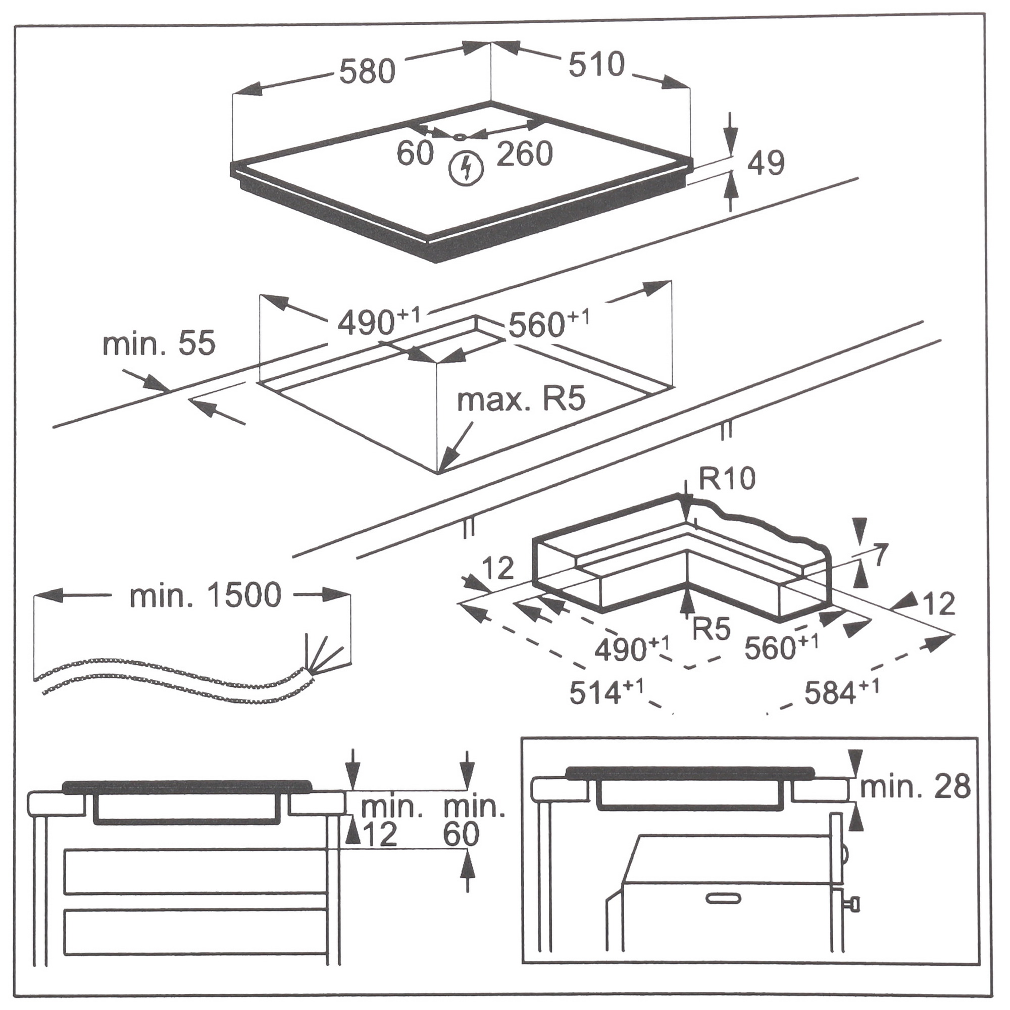 9118221 Индукционная варочная поверхность AEG IKE64441IB STDN-0093553 - Вид №6