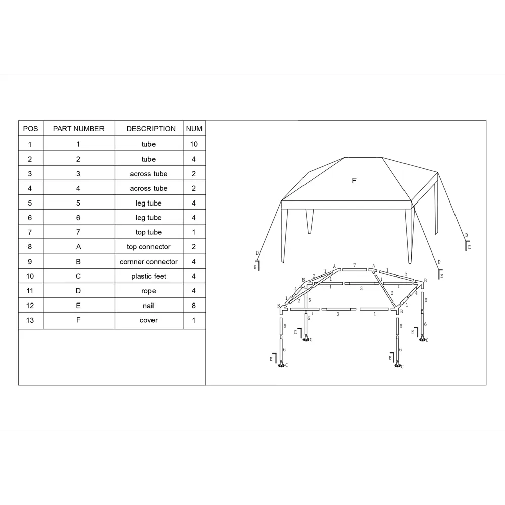 Santreyd Садовый навес с опорой 90G - уютная зона отдыха 1.95×2.95 м 82232739 STLM-0022470 - Вид №13