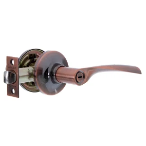 Ручка-защёлка межкомнатная Apecs 8023-03-AC, латунь/цинк, цвет медь, 2 шт.