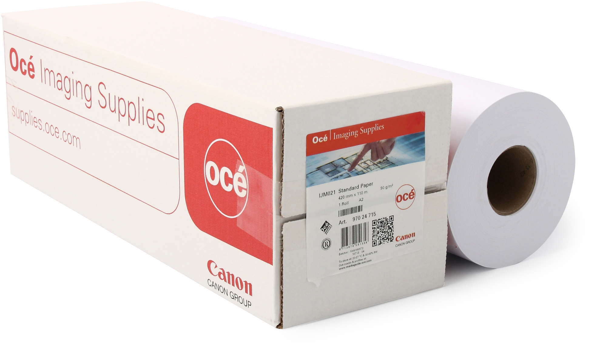 7675B038 Ijm021 oce standard paper, 90 g/m2, 0,420x110m Canon 