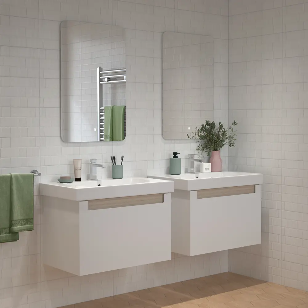 Плитка настенная Kerama Marazzi Сигма 20x60 см 1.2 м² матовая цвет белый антик 87653858 STLM-2189168 - Вид №4