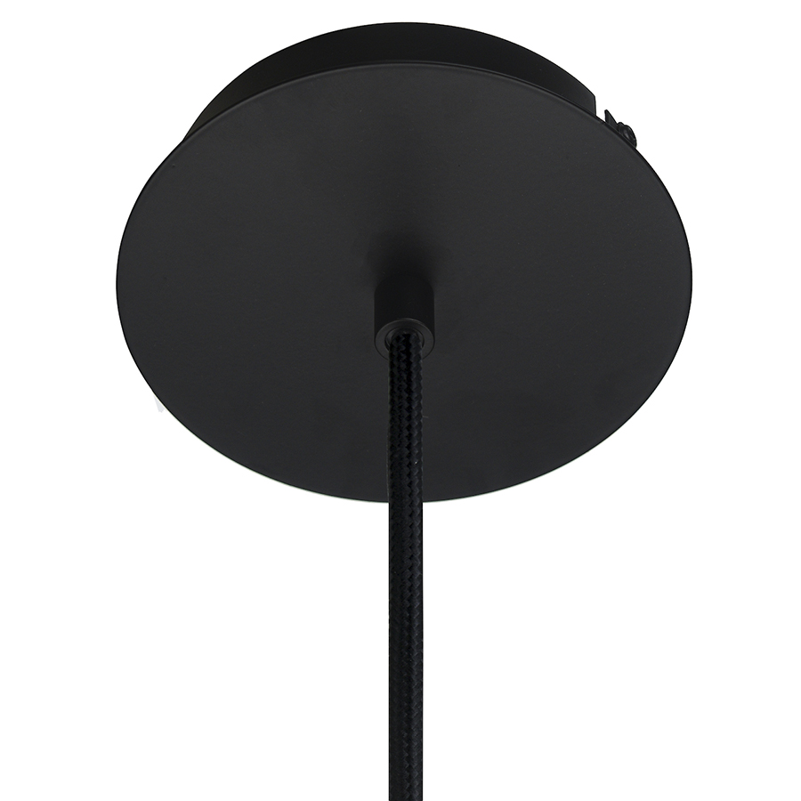 1172_270505001 Лампа подвесная grace, 25хD21 см, дымчатое стекло, черный цоколь Frandsen  - Вид №5