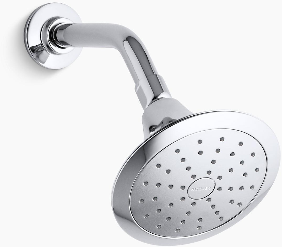 KOHLER Однофункциональная насадка для душа Forté 1,75 галлона в минуту с технологией всасывания воздуха Katalyst K-10327-G-CP  - Вид №1