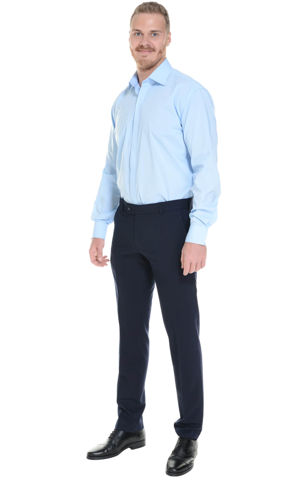 61908 Брюки  мужские dark blue El-Risto  Одежда для официантов  размер 58/188  - Вид №4