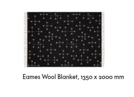 Мериносовая шерсть двухстороннее жаккардовое одеяло VITRA EAMES WOOL BLANKET LIMITED EDITION ARCH-00132907 - Вид №4