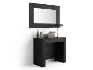 Прямоугольная выдвижная консоль из меламинированного дерева