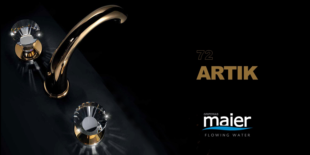 Смеситель на 3 отверстия для раковины 72.005 MG MAIER ARTIK 72005MG - Вид №1