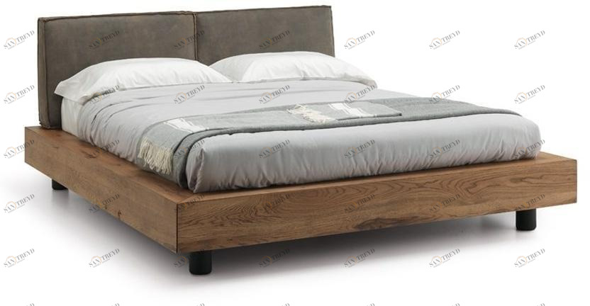 Oliver B. Кровать двуспальная в коже с высоким изголовьем Oliver b. wild sun-id-1503858