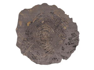 Круглый ковер из шерсти и вискозы