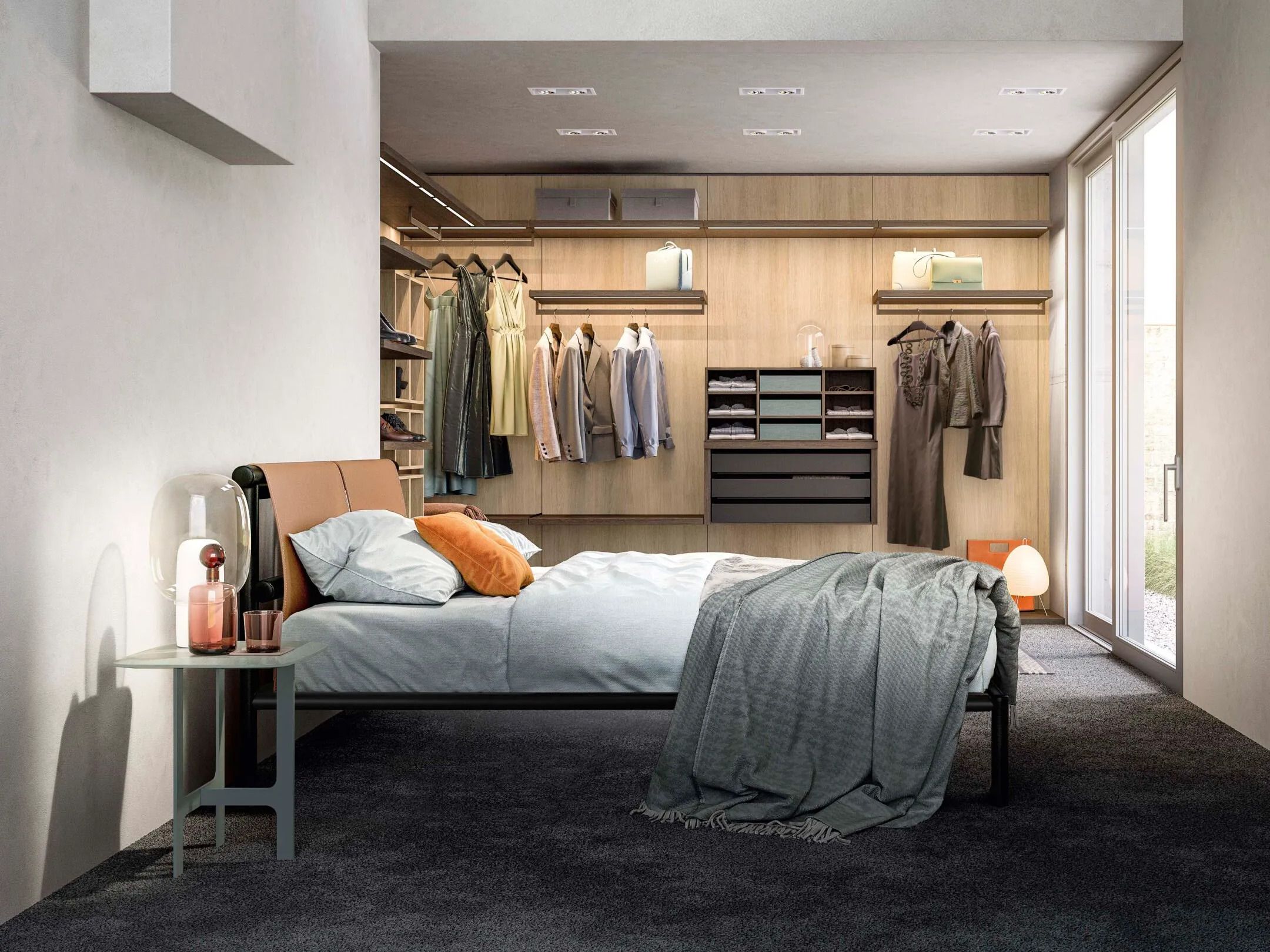 Деревянная секционная гардеробная Alf DaFrè STORE ARCH-00107618 - Вид №7