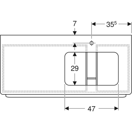 824161000 Шкафчик для встраиваемой раковины Geberit myDay, с одним выдвижным ящиком Geberit  - Вид №2