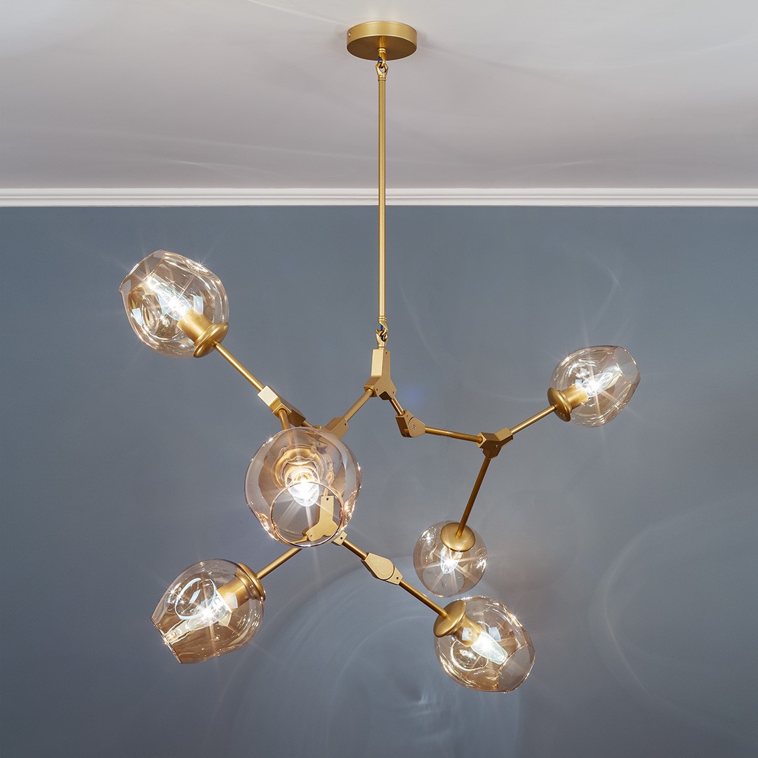 Frezia Light 1024 золото люстра подвесная 120146 - Вид №2