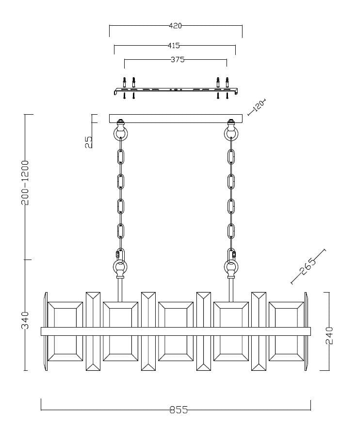 Стеклянный подвесной светильник Maytoni Cerezo ARCH-00119533 - Вид №6