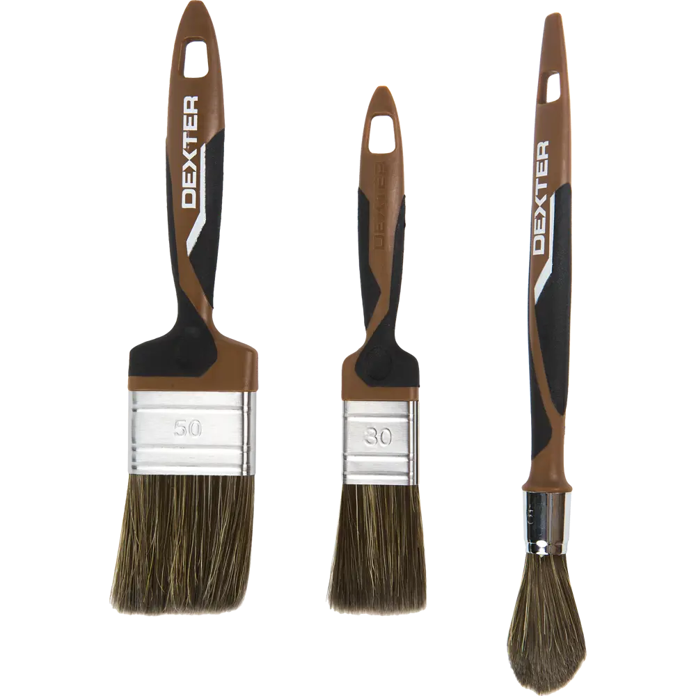 Набор кистей для лака и антисептиков Dexter, 3 шт STLM-2207144