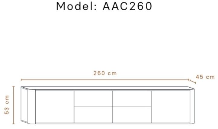 Momocca Комод деревянный с распашными дверцами с ящиками Adara Aac260 / aac260p - Вид №2