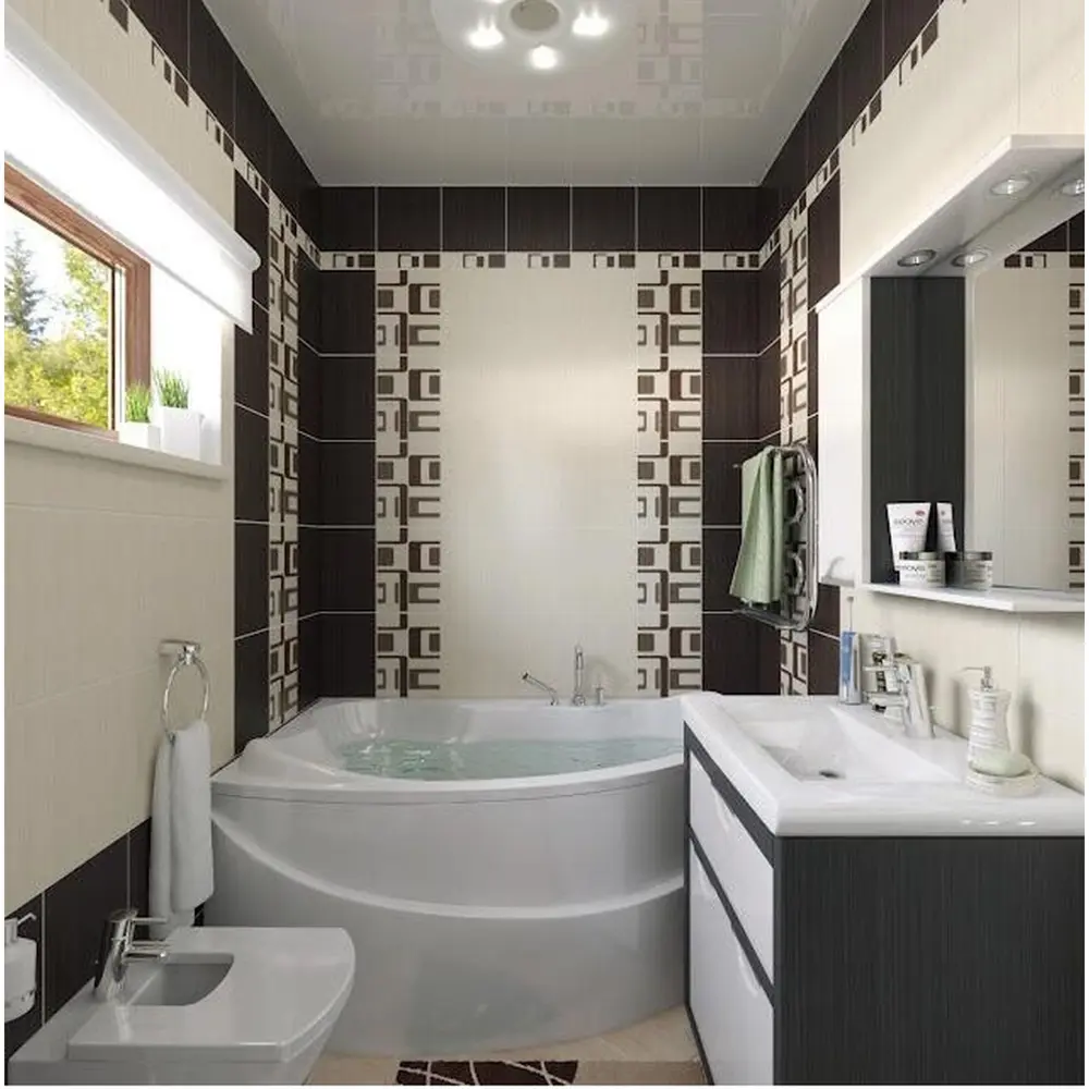 Плитка настенная Golden Tile «Вельвет» 25х33 см 1.65 м2 цвет коричневый 12827144 STLM-2007233 - Вид №5