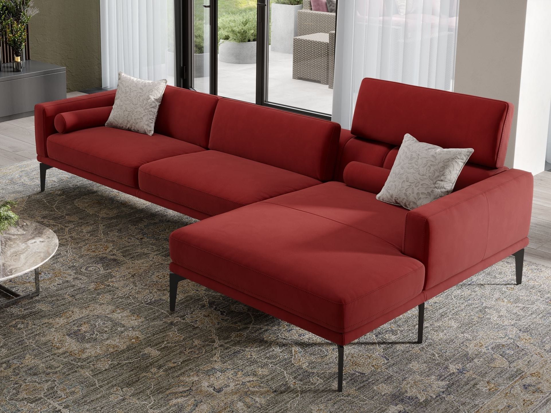 Тканевый диван с полуостровом Sofanella SALERNO ARCH-00062437 - Вид №4