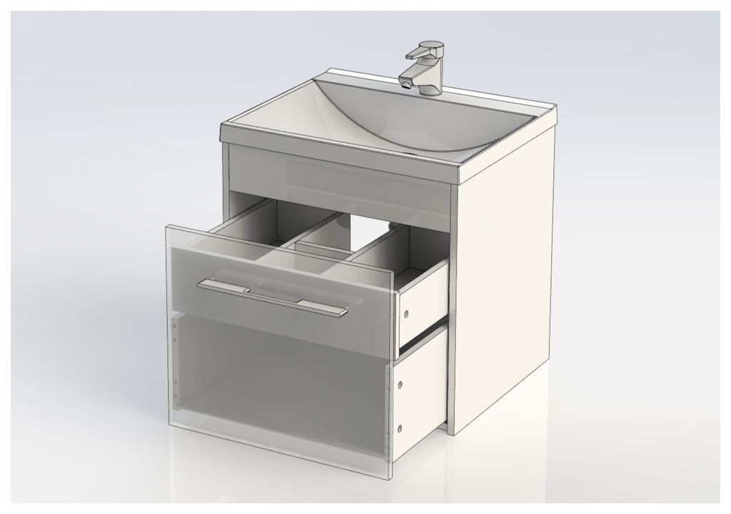 Тумба с раковиной Aquanet Августа 58 дуб сонома 0021002700204117 - Вид №4