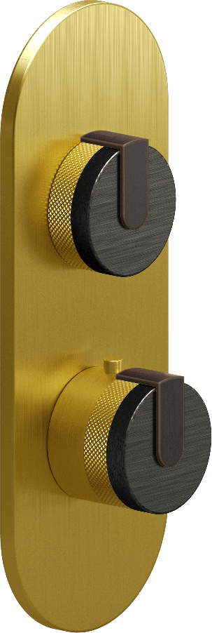 E-8026-R1BOXE0-L1OB-BB-T Планка M-Series с 2 ручками - Внешняя часть GRAFF MOD+