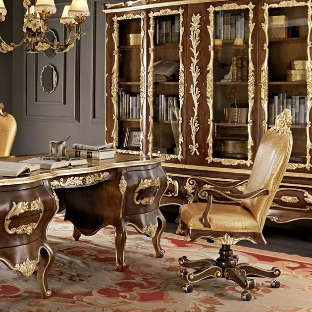 Modenese Gastone Кресло исполнительное вращающееся с 5 спицами на колесиках Villa venezia sun-id-1492272 - Вид №1