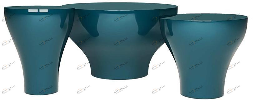 GANSK Круглый журнальный столик из стекловолокна  G4023a / g4024a / g4025a 