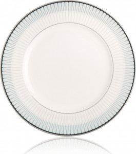 10649516 Noritake Тарелка закусочная Noritake "Богарт платиновый" 22см Фарфор костяной