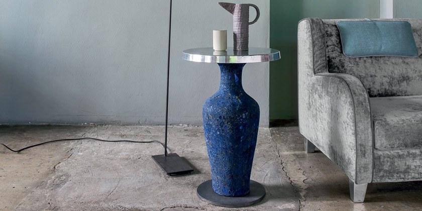 Gervasoni Круглый керамический журнальный столик для гостиной Moon sun-id-1364641 - Вид №1