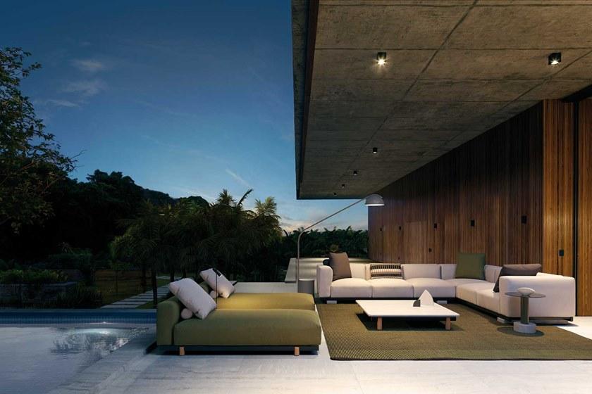 Kettal 3-х местный угловой тканевый садовый диван Molo sun-id-1438067 - Вид №2