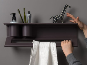 Алюминиевая полка для ванной