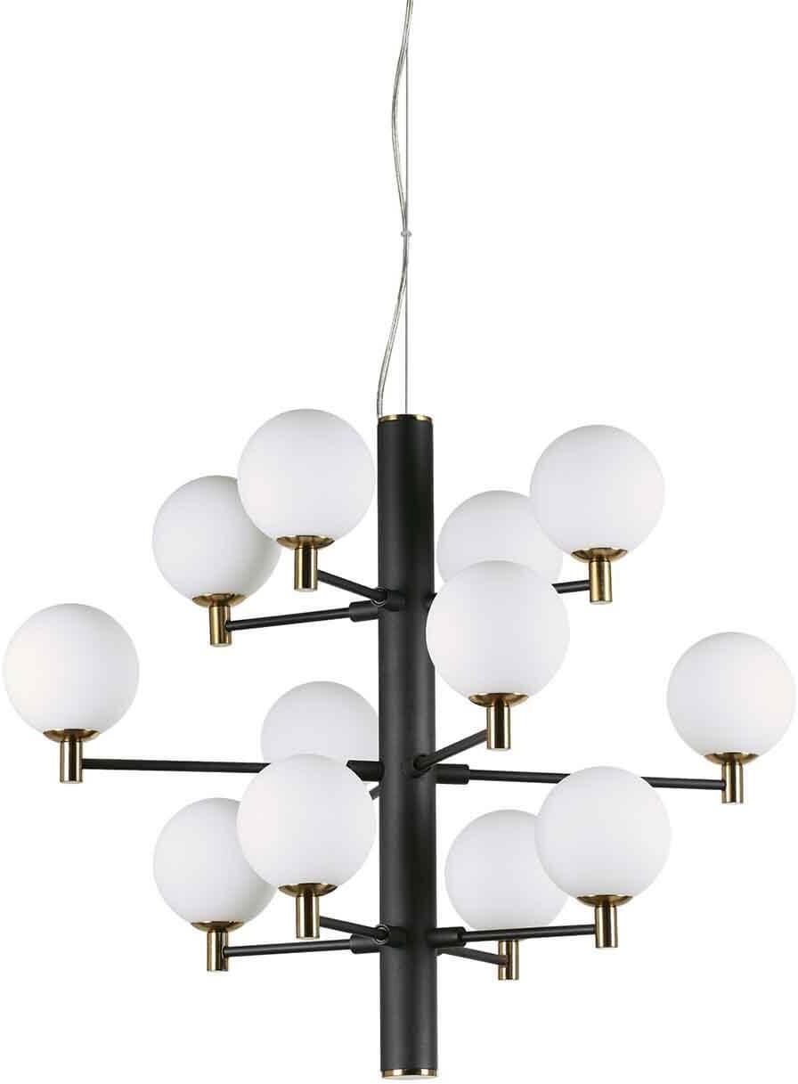Copernico SP12 Nero Подвесная люстра 197319 Ideal Lux Copernico
